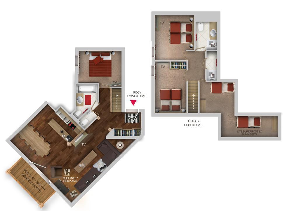 Chalets Montana Planton Tignes Ruang foto